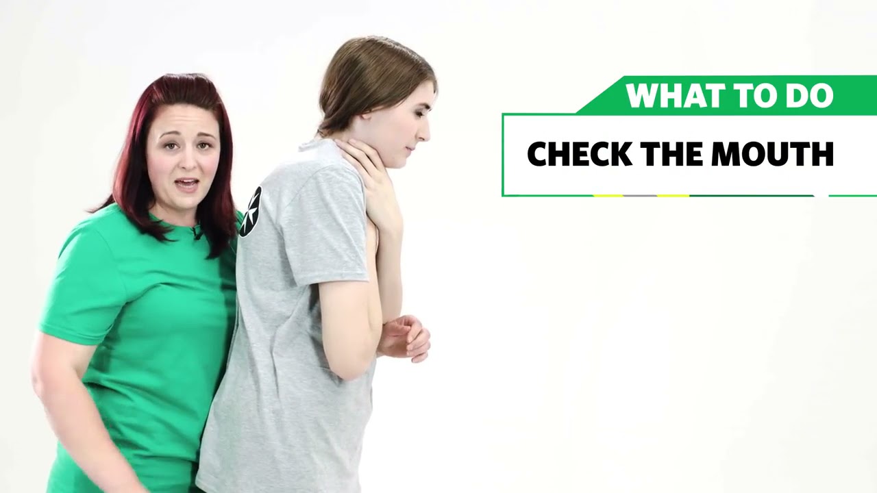 What To Do When Someone Is Choking First Aid Training St John Ambulance YouTube