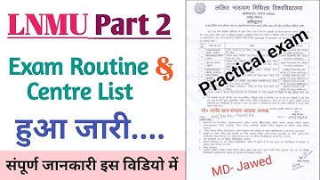Lnmu part 2 practical exam re exam date 2022