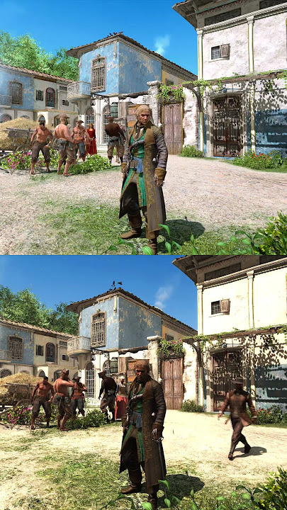 Before & After AC Black Flag 2025 Reshade Graphics Mod Remaster