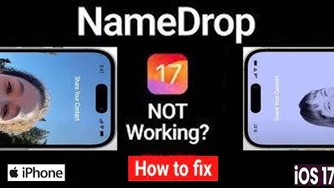 How to fix name drop not working on iPhone iOS 17 Official update !! Name drop feature not working