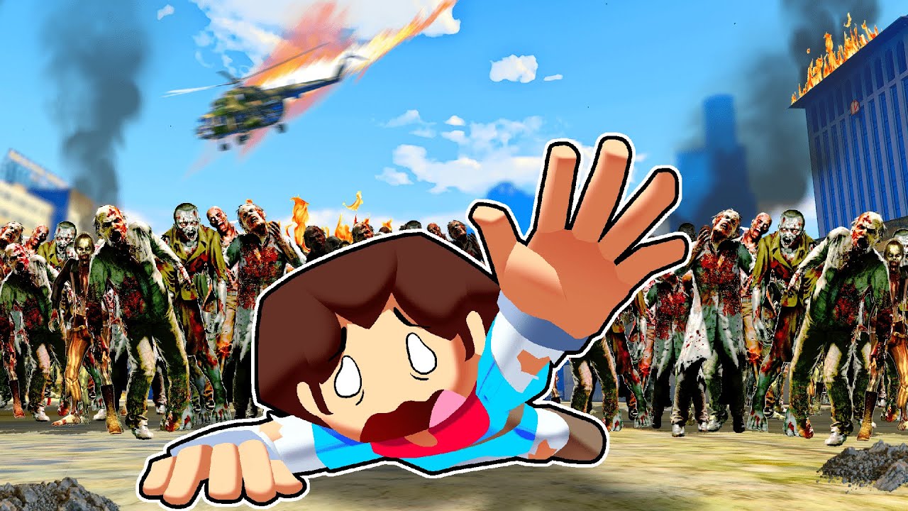 Escaping 7,937,294 Zombies In GTA 5!