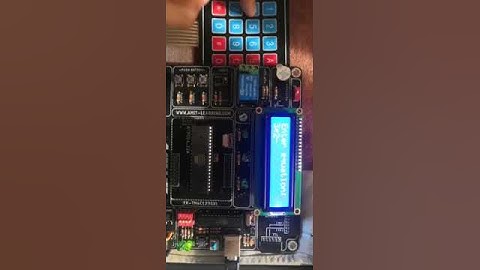 Calculator using Atmega32 MCU, LCD, and Keypad