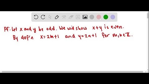 Prove by direct proof that "The sum of two odd integers is even.