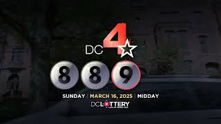 DC LOTTERY Midday 03/16/2025