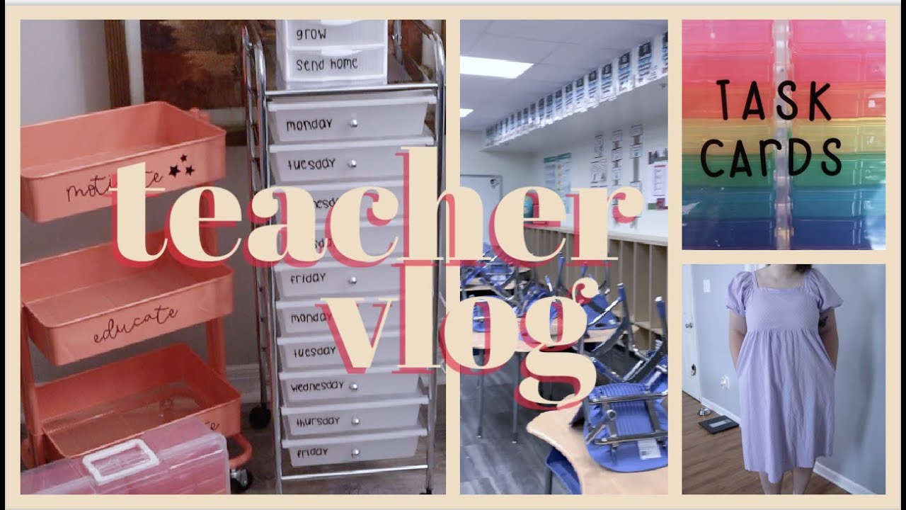 PREPPING FOR MY CLASSROOM // first year teacher vlog - YouTube
