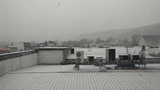 It's Snowing in Beggen ⛄❄️ #Snow #Beggen 