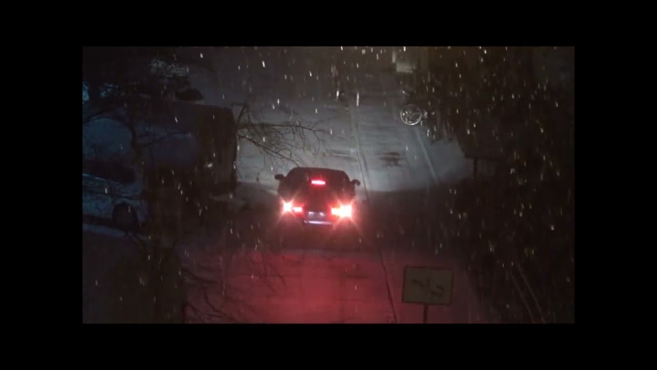 Starker Schneefall in München am 25 01 2026 gegen 17 Uhr 30