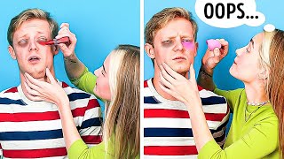 ❤️ COUPLE HACKS, PRANKS and FUNNY SITUATIONS ABOUT LOVE