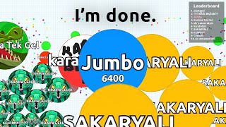 haha, EPIC AGAR.IO WIN against Teamers!