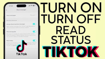 How to Turn On and Off Tiktok Direct Message Read Status | NEW TIKTOK UPDATE (2023)