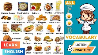 Learn all food vocabulary in a short time| Food vocabulary in English with pictures for beginners