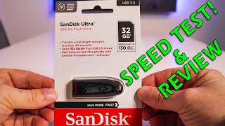 Sandisk Ultra Pen Drive Speed Test and Review