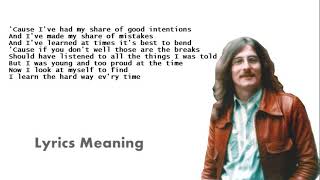 Jim Croce | Maury Muehleisen - The Hard Way Every Time | Lyrics Meaning