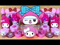 Hello Kitty My melody Slime - Mixing lots of colorful slime, glitter, candies  into of clear slime