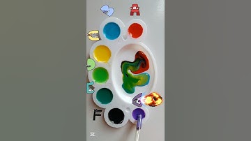 Alphabet lore Color Mixing #colormixing #satisfying #shorts #alphabetlore