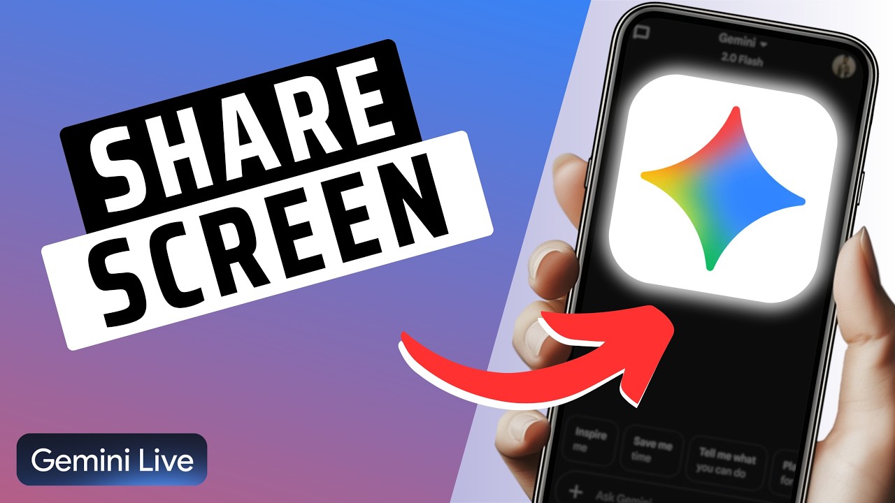 How To Share Your Screen In Gemini Live - YouTube