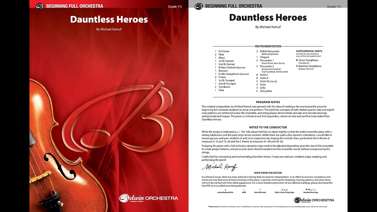 Dauntless Heroes, by Michael Kamuf – Score & Sound