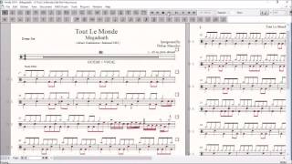 Drum Score World (Sample) - Megadeth - A Tout Le Monde (Set Me Free)