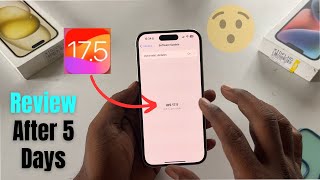 iOS 17.5 Review II New Features Bugs Battery Health etc  🔥