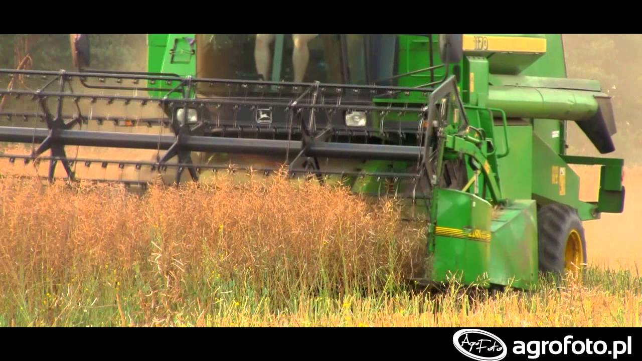 Żniwa rzepakowe - John Deere 1170 w akcji!