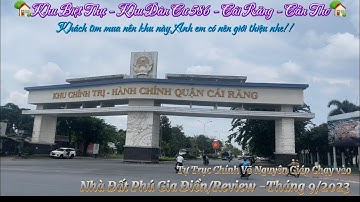 #review Khu Biệt Thự / Khu 586 Cái Răng Cần Thơ #bdsp  #bdscantho #0939868788 / Nhà Đất Phú Gia Điền