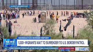 Amidst Record Breaking Border Crossing, “1000’s Of Migrants” Waiting To Illegally Cross The Border