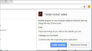 What Is the Adobe Acrobat Extension Chrome Wants Me to Install?