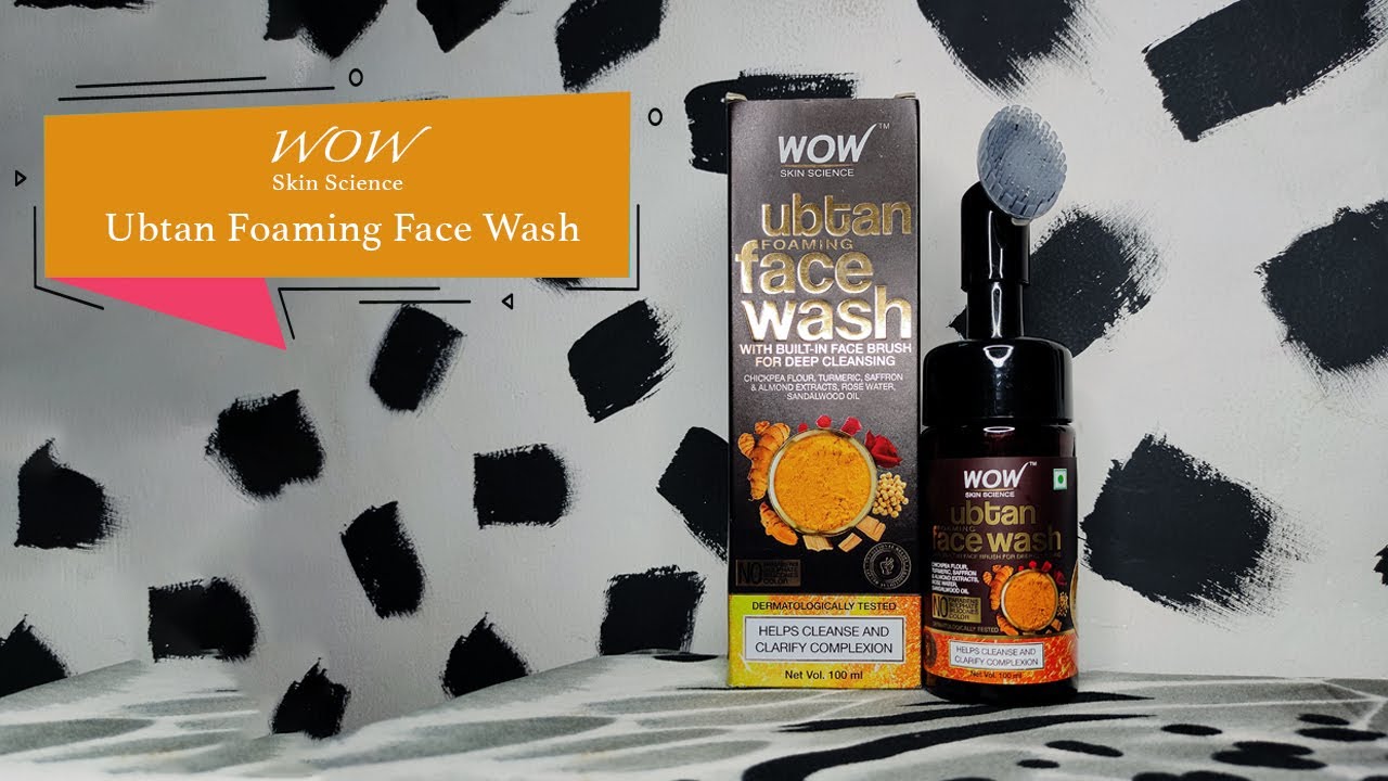 WOW Skin Science Ubtan Foaming Face Wash with Built-In Face Brush Review