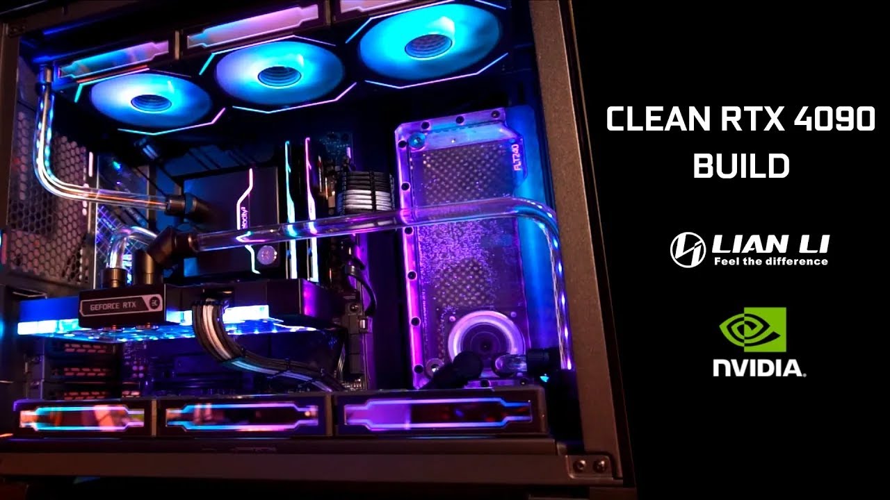 (BRoll Only) CLEAN Custom O11 Mini 4090 FE and 13900K Full EKWB