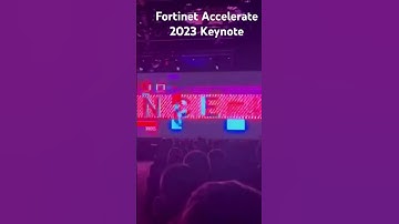 Fortinet Accelerate Keynote Walk #fortinet #cybersecurity