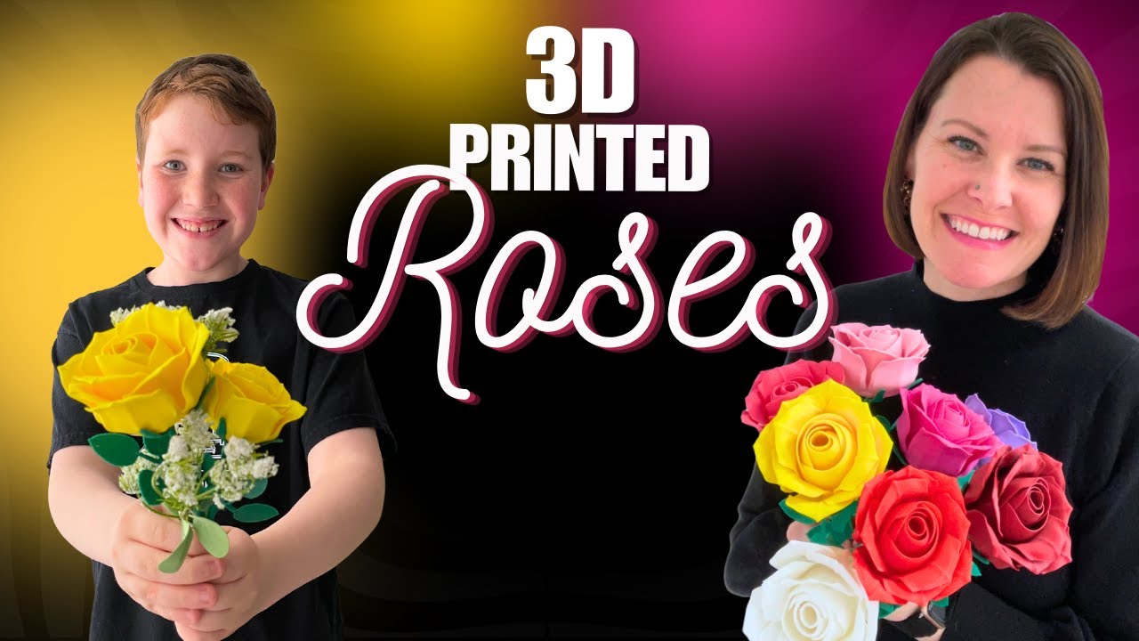 3D Printing Realistic Beautiful Roses!
