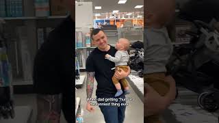 When dad getting "hurt" is the funniest thing ever! Just a boy & his dad 😆 babies view 🐣 #babiesview
