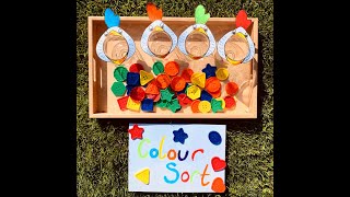 How to Make Sensory Sorting Play using Jars