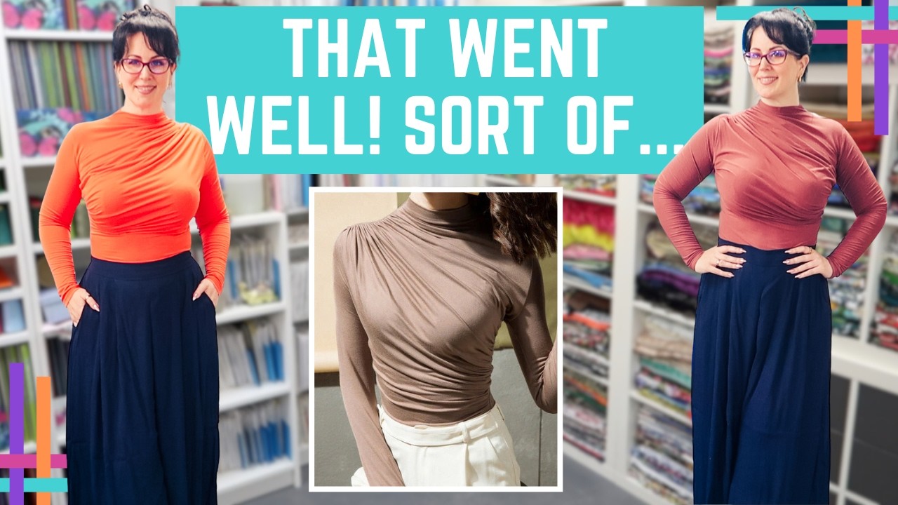 I Tried Following The Closet Historians Draped Top Tutorial