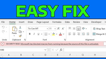 How To Enable Microsoft Has Blocked Macros From Running Untrusted Source Setting