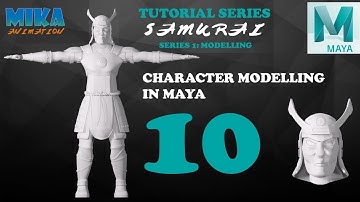 Samurai Character Modeling Tutorial in Maya 2017 Maya 2018 Part 10