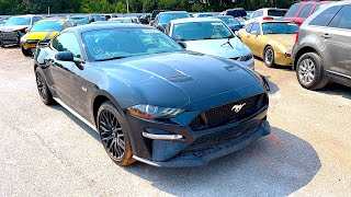 Copart Walk Around 8-9-21 + Flood 2019 Ford Mustang GT Premium! Will it Run?