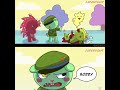 NUTTY TAKES HOSTAGE FLAKY 😱😠 #happytreefriends2022 #htf2022 #flippyxflaky #comics #shorts