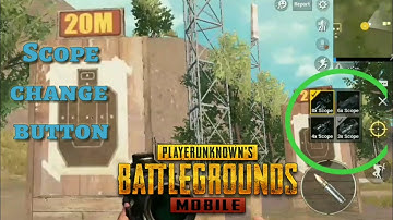 Scope changing button in pubg mobile new update 0.9.0 beta version