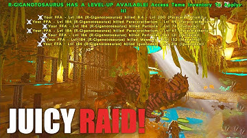 We Raided A Fat Base For Juicy Loot! | Ark Small Tribes PVP Fjordur E17