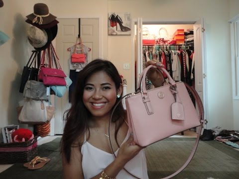 Bag Review: Tory Burch Robinson Micro Double-Zip Tote - YouTube