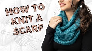 How to Knit a Scarf for Beginners  Free Knitting Pattern Step by Step