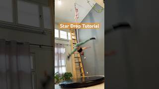 Hammock star drop⭐️ #aerialhammock #aerialist #aerialdance #stardrop #droptutorial