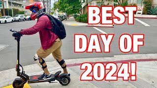Electric scooter Doordash 🍱 HOW MUCH 💵 CAN I MAKE ON KAABO MANTIS KING GT High speed food delivery