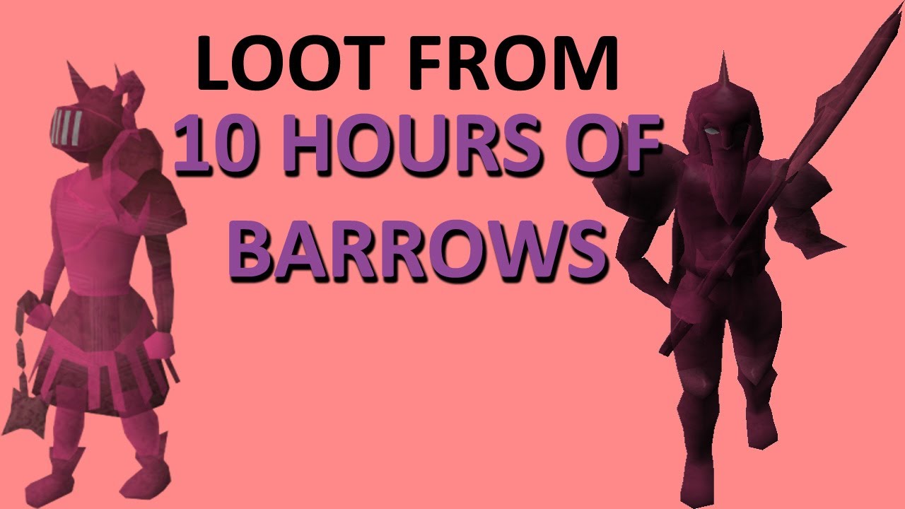Loot from 10 Hours of Barrows 2007