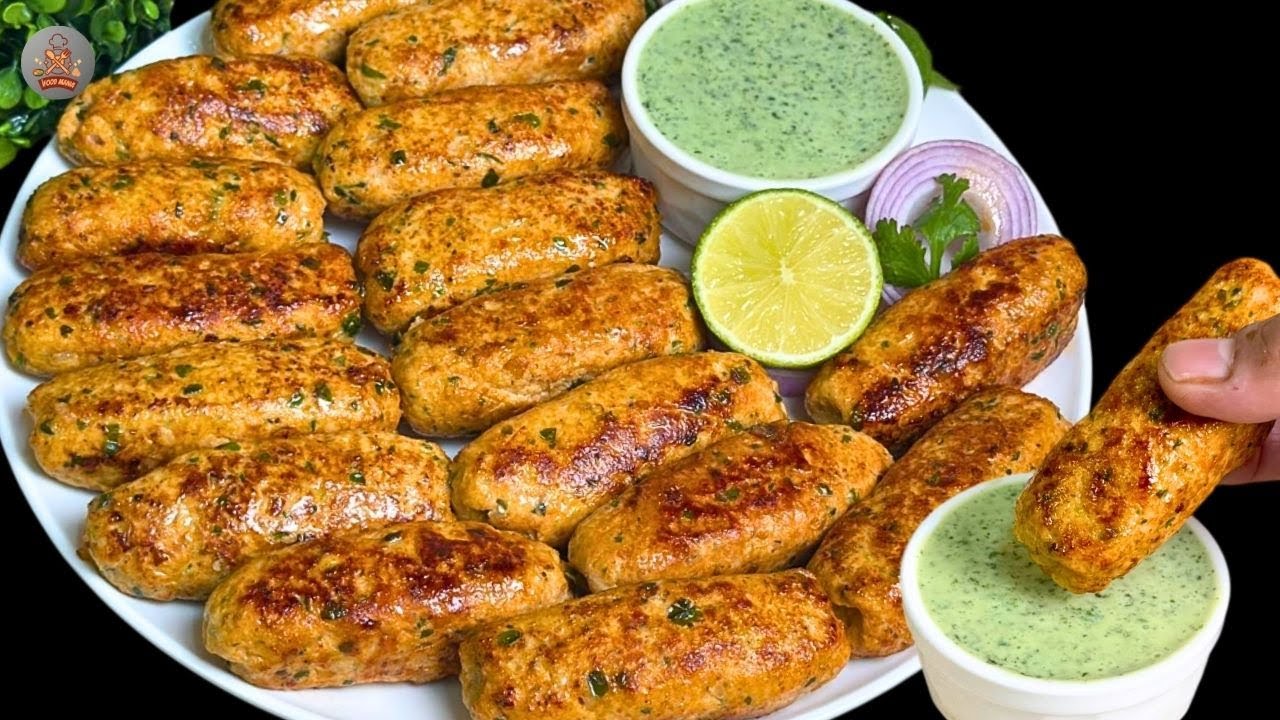 Tandoori Chicken Seekh Kabab | Restaurant Style Tandoori Chicken Kabab