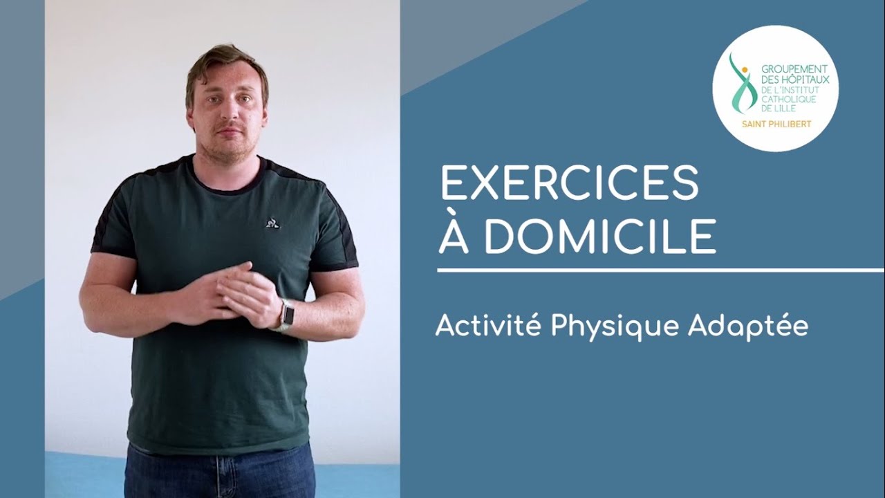 Exercices à domicile : activité physique adaptée