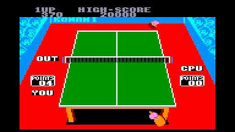 Amstrad CPC : Ping Pong (1986) de Konami