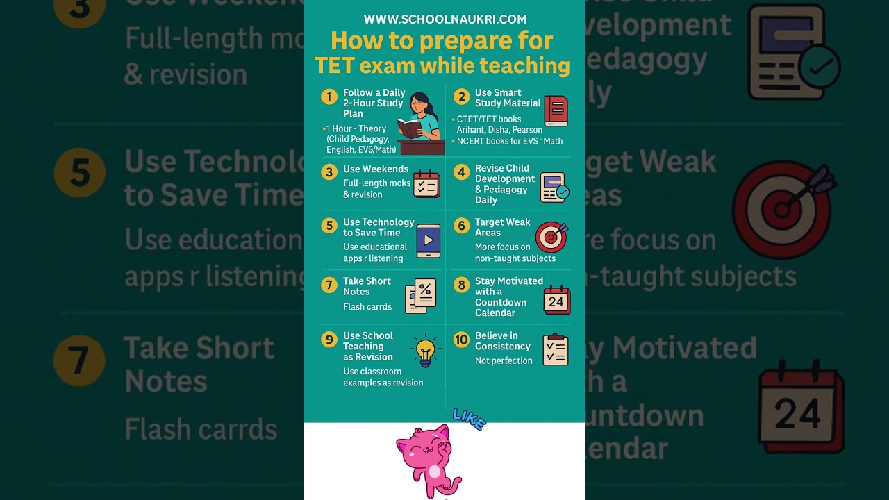How to prepare for TET exam while teaching  