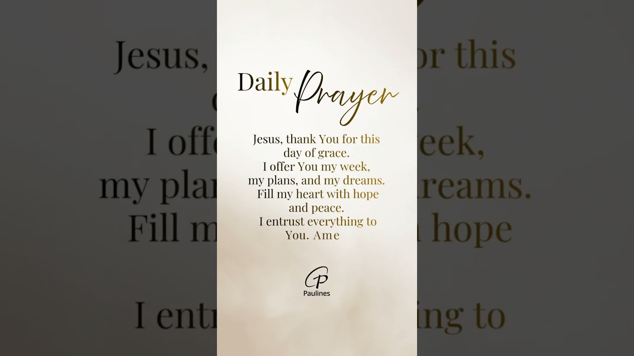 𝐄𝐧𝐭𝐫𝐮𝐬𝐭 𝐲𝐨𝐮𝐫 𝐰𝐞𝐞𝐤, 𝐲𝐨𝐮𝐫 𝐩𝐥𝐚𝐧𝐬, 𝐚𝐧𝐝 𝐲𝐨𝐮𝐫 𝐡𝐞𝐚𝐫𝐭 𝐭𝐨 𝐆𝐨𝐝 𝐭𝐨𝐝𝐚𝐲.